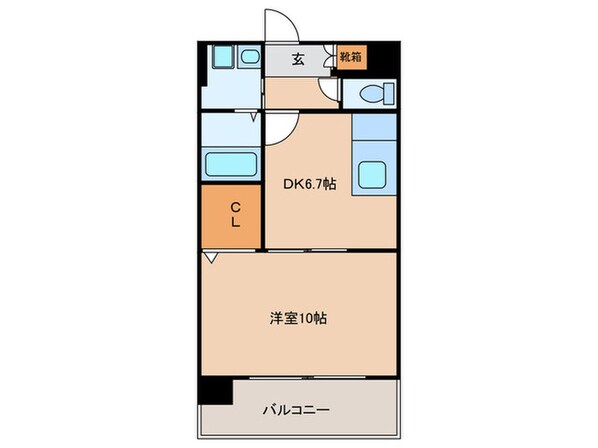 オレンジ　スクエアの物件間取画像